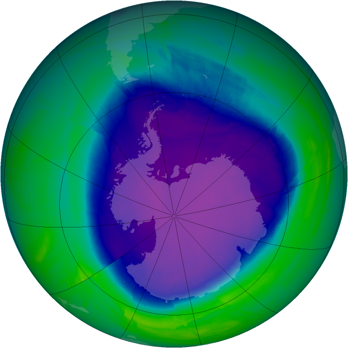 Ozone Map 2008-10-02